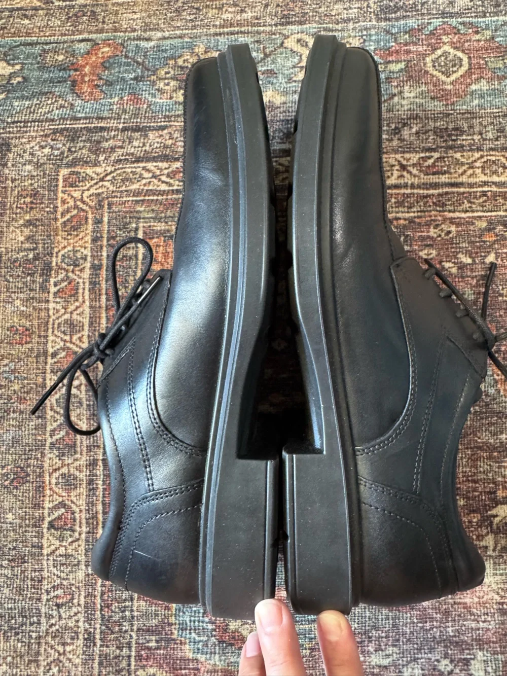 ECCO Helsinki 2.0 Bike Toe Derby Dress Shoes Black US 9-9.5 EU 43